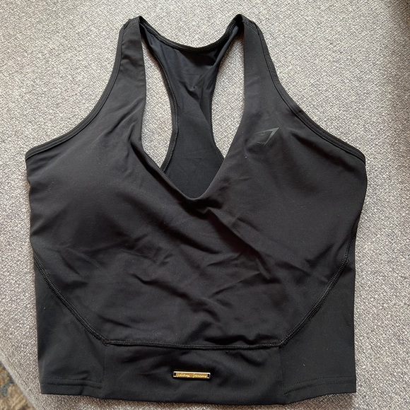 Gymshark Tops - Whitney Crop Tank- Black